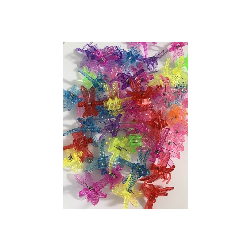 50szt - Spinka ważka ( mix kolorów ) sklep z kwiatami hoya
